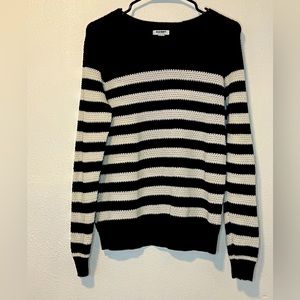 Black and white striped sweater